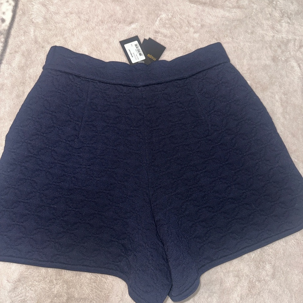 Maje Blue High Waist Shorts